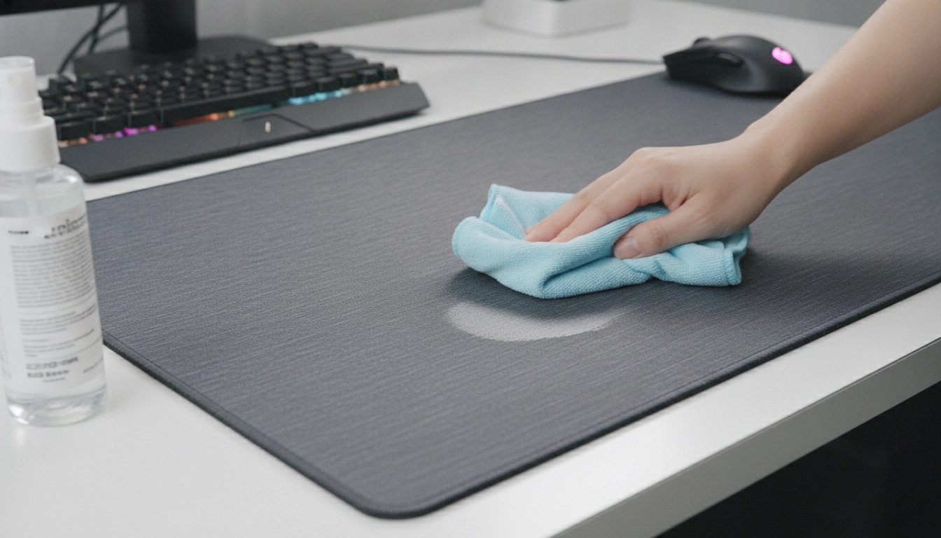 Exemple concret montrant comment bien choisir son produit nettoyage selon matière tapis souris pour un entretien optimal.
