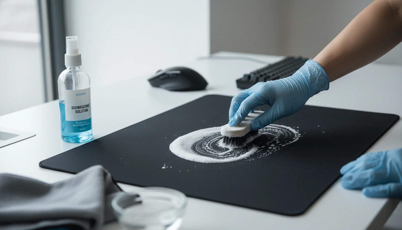 Guide complet pour désinfecter un tapis de souris gaming avec des produits adaptés