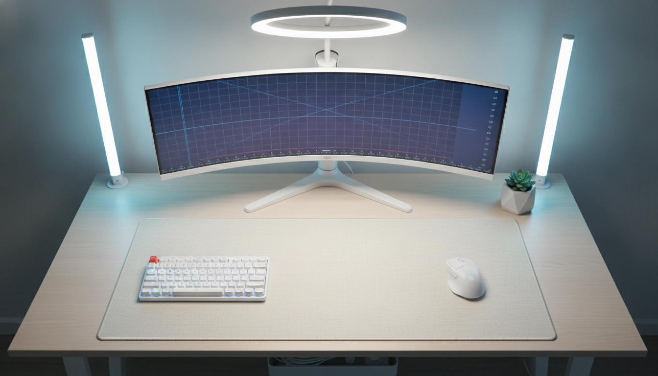 Illustration des bonnes dimensions tapis souris pour petit bureau gaming