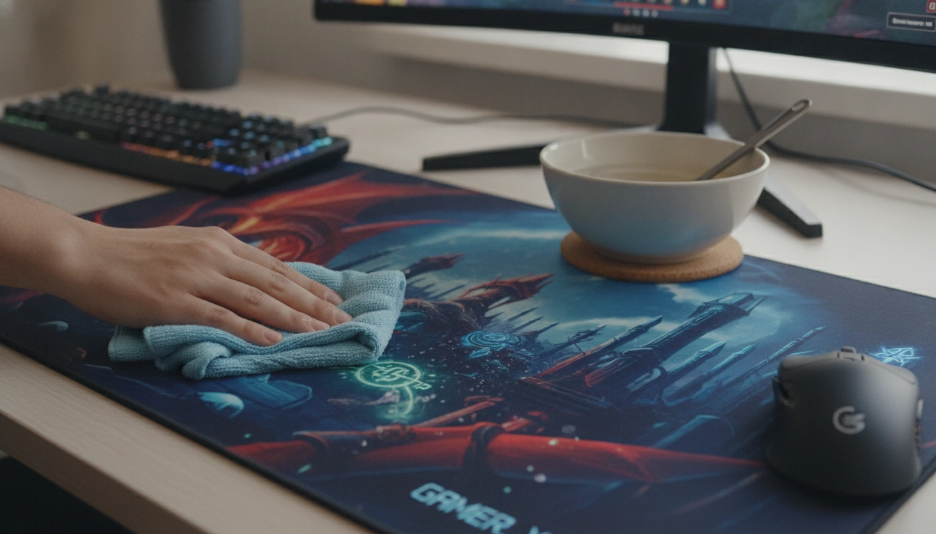 Conseils sur comment entretenir un tapis de souris avec impression personnalisée sans l'abîmer avec douceur
