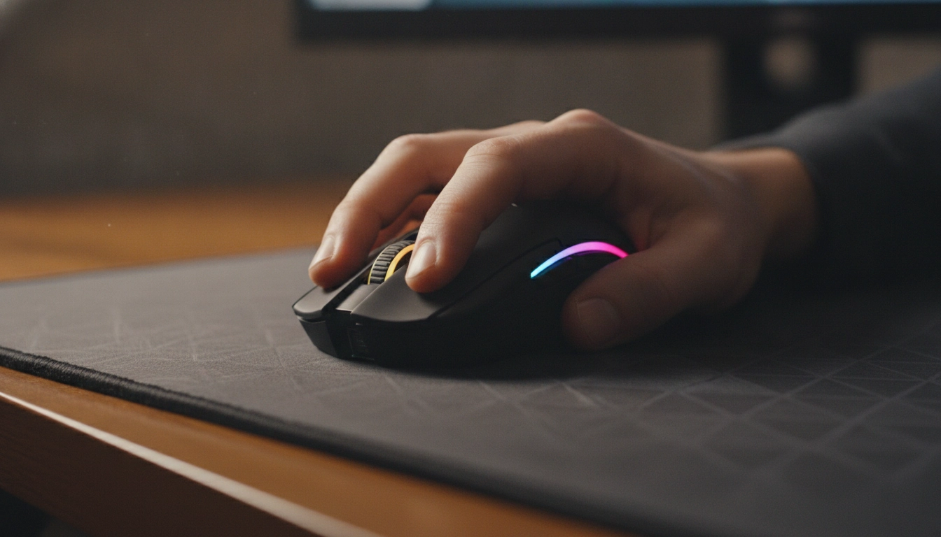 Analyse du ressenti épaisseur tapis souris confort selon type de grip en pleine session de jeu