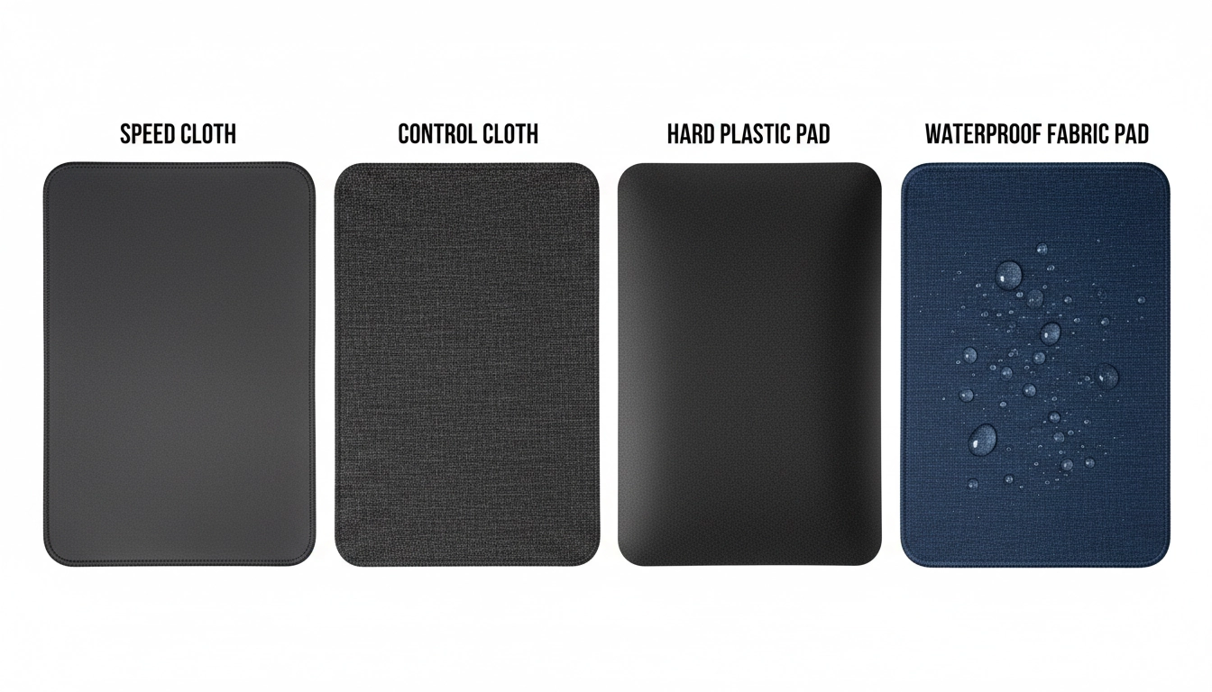 Comparaison des différents types de surfaces de tapis de souris gaming pour choisir selon son style de jeu