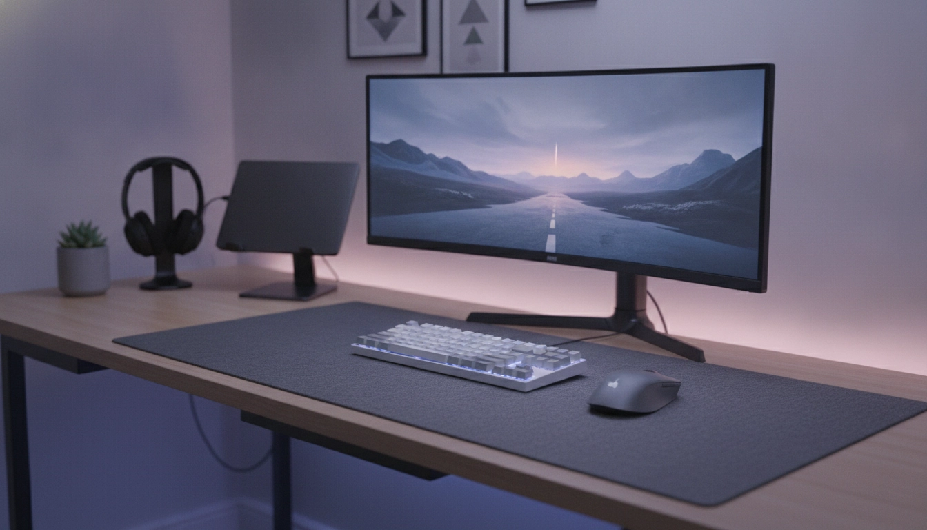 Un tapis de souris bien entretenu après avoir évité les erreurs de nettoyage.
