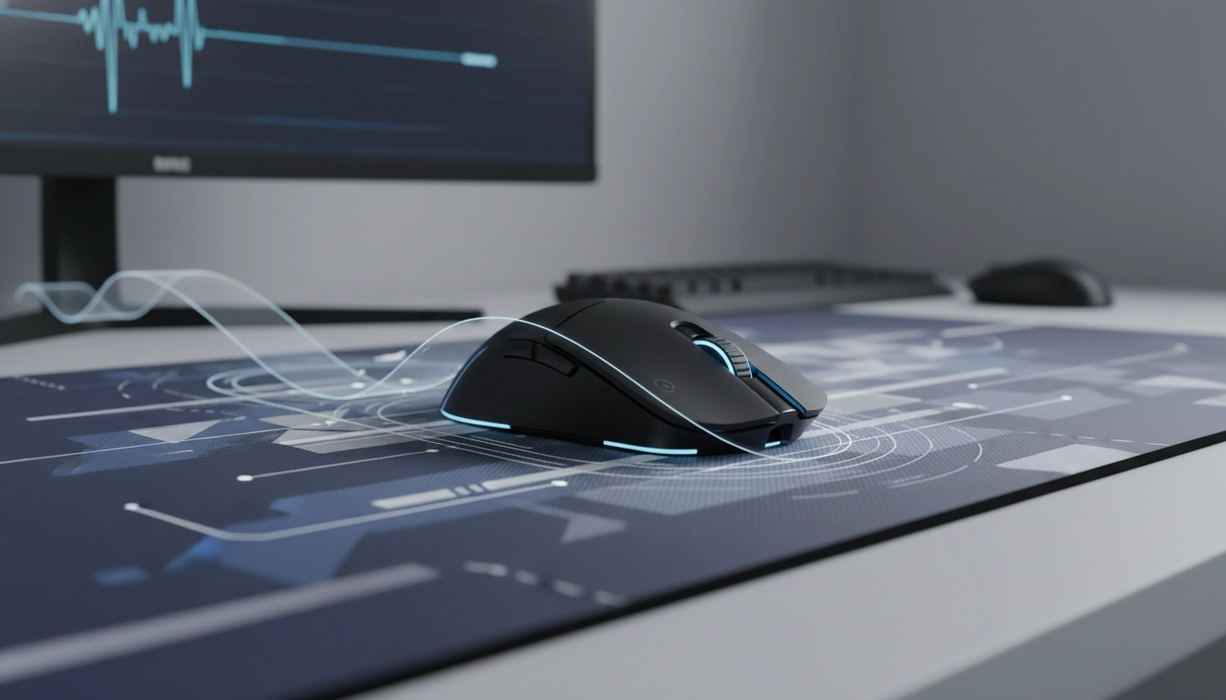 Tapis de souris gaming avec glisse réactivité optimale sur bureau de joueur compétitif
