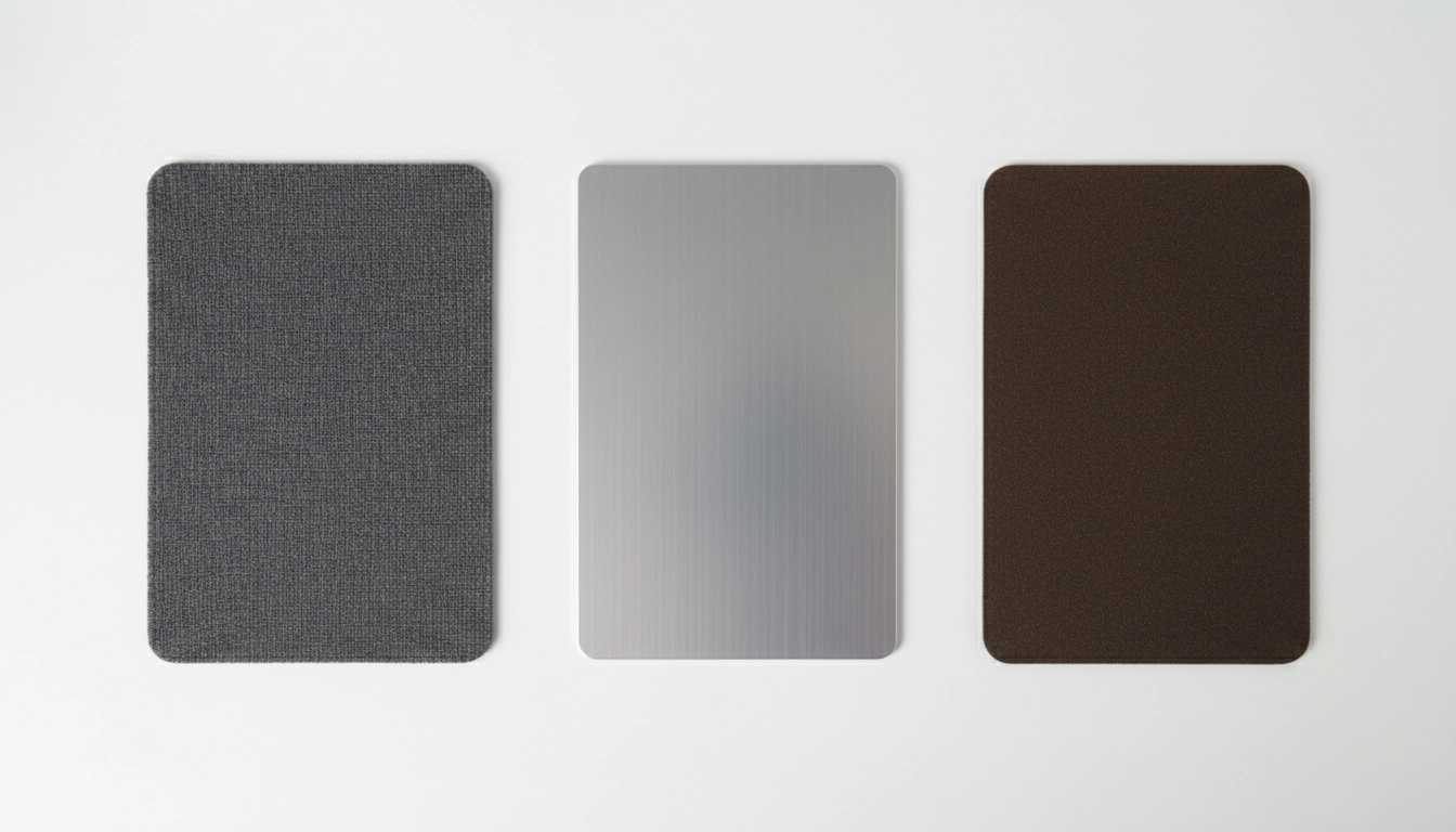 Comparatif des matériaux tapis souris durabilité : microfibre haute densité, aluminium anodisé et caoutchouc naturel