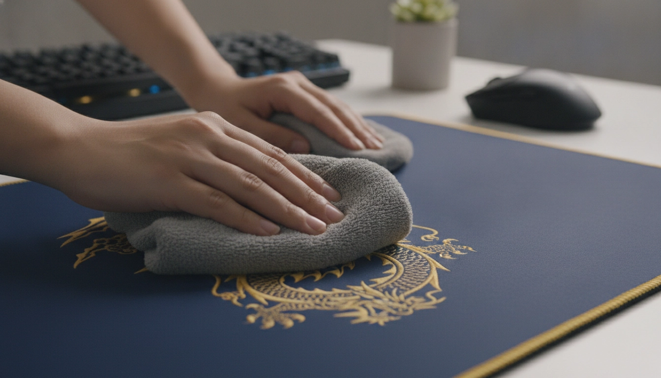 Technique pour nettoyer tapis souris tissu coutures brodées abîmer sans risque