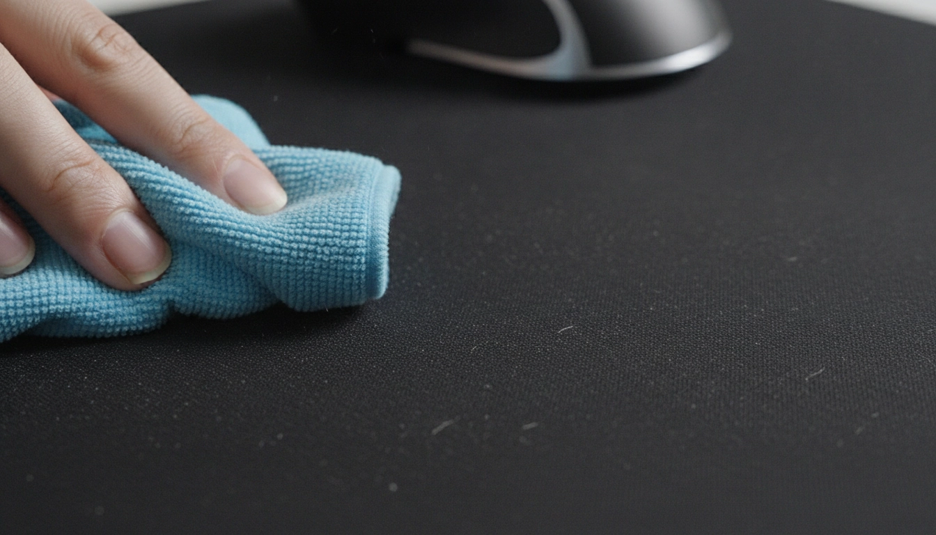 Technique douce pour nettoyer grand tapis souris tissu XXL bureau gaming