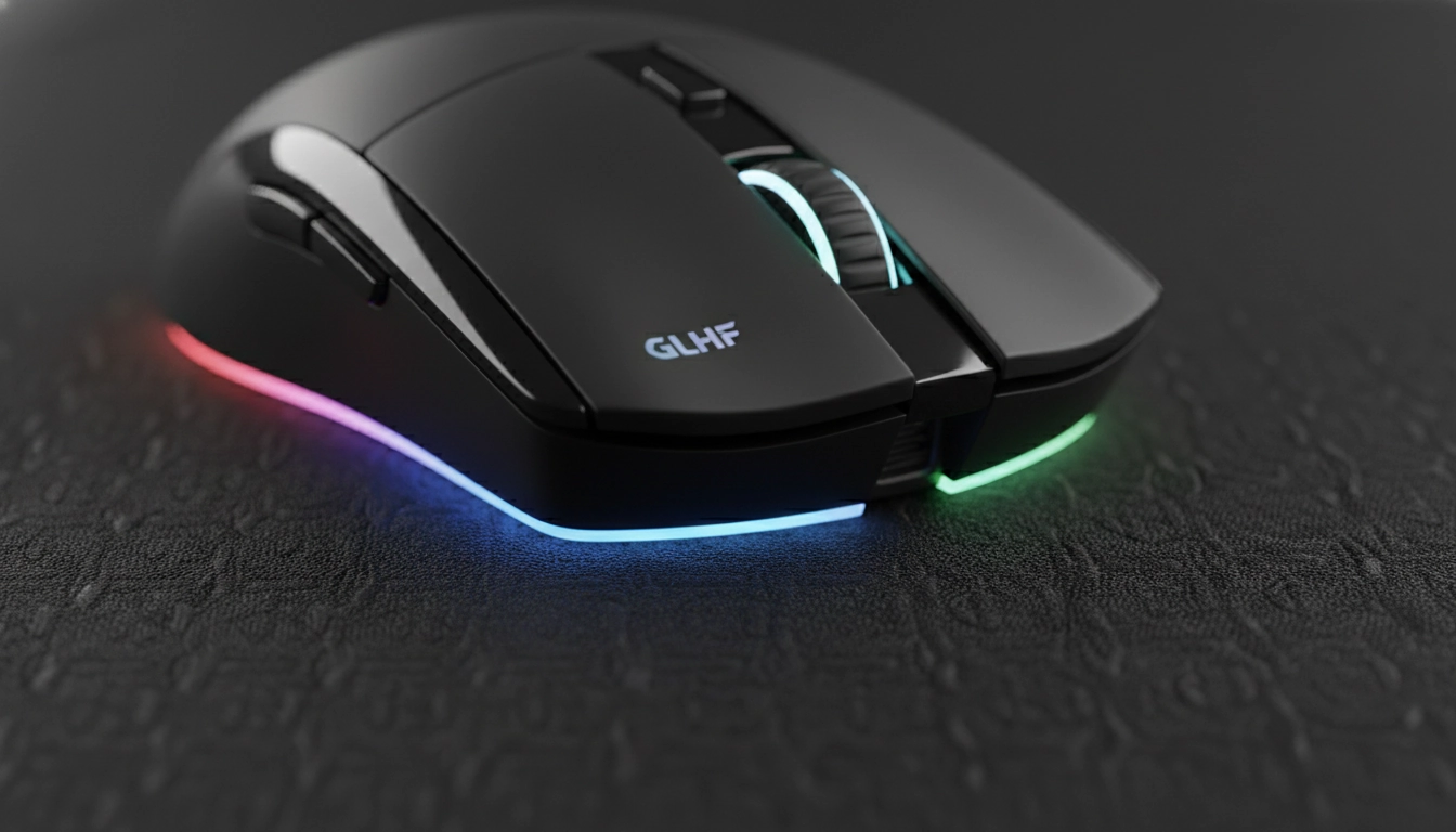 Gros plan sur la texture d'un tapis souris gaming pour illustrer la précision tapis souris gaming