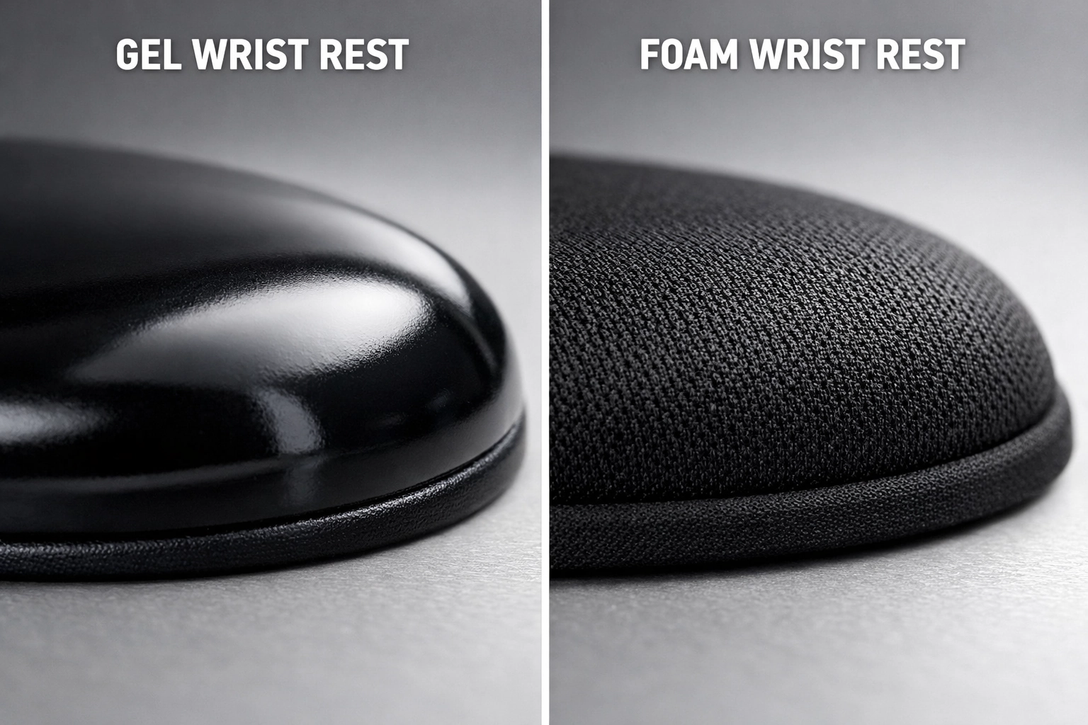 Repose-poignet gel mousse tapis souris différence : comparaison détaillée de la texture et de la structure des deux matériaux