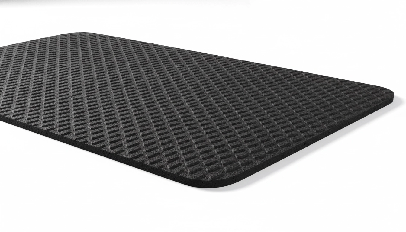 Base en caoutchouc naturel d'un tapis de souris gaming illustrant la stabilité tapis souris jeu sur n'importe quelle surface