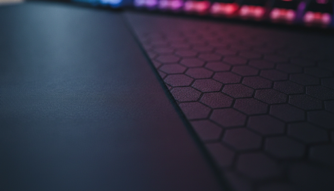 Analyse comparative des tapis de souris trop lisse ou trop rugueux effets sur la précision en milieu gaming.
