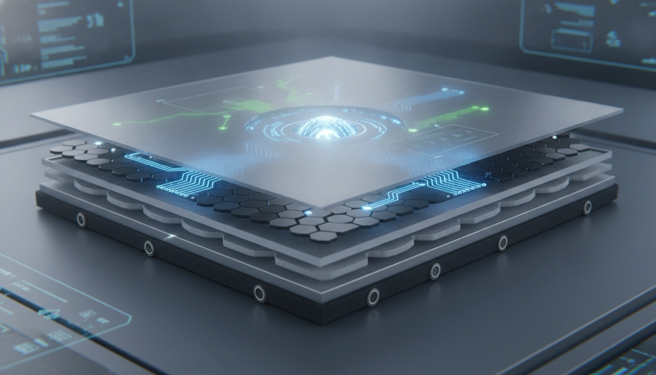Gros plan technique montrant la texture d'une technologie surface hybride tapis souris fonctionnement